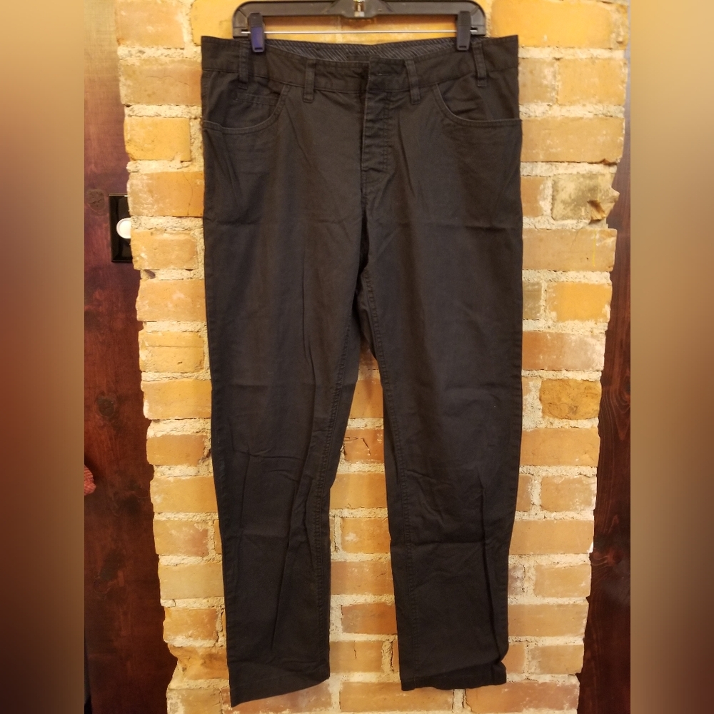 ODIN New York Black Casual Dress Pants Sz 34x32 Hipster Preppy Fall Comfortable